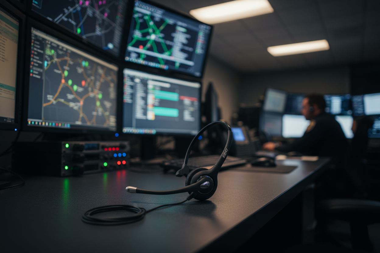 SHG Headset Dispatch Center Lifestyle