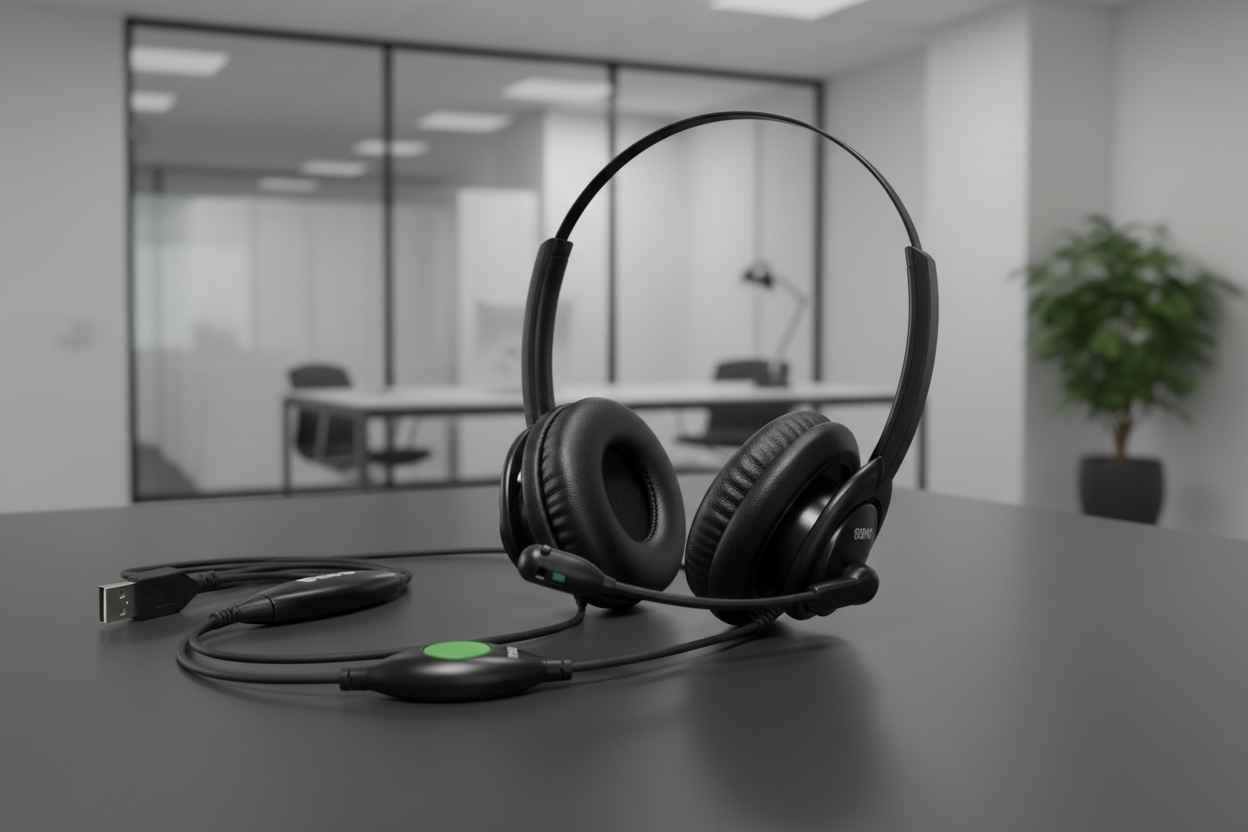 SHG SM5400 USB-A Headset with accurate headband detail