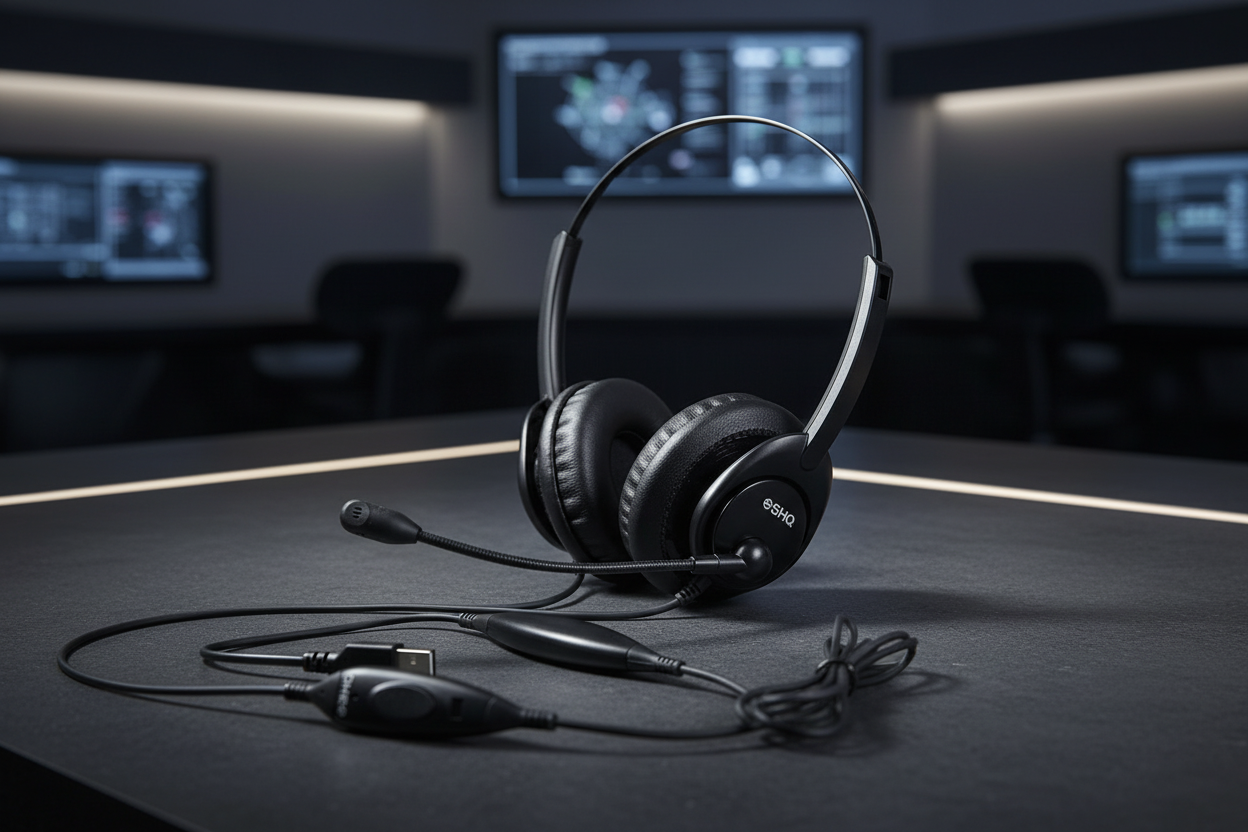 SHG SM5410 Military USB Headset with accurate headband